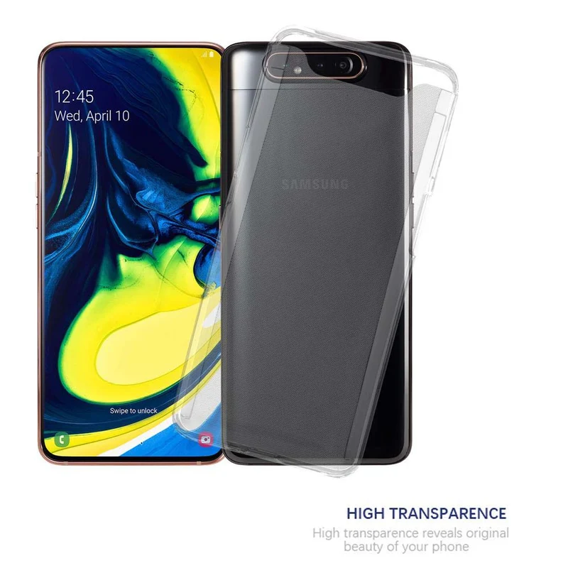 Cadorabo Hülle kompatibel mit Samsung Galaxy A80 / A90 4G Schutzhülle aus flexiblem TPU Silikon