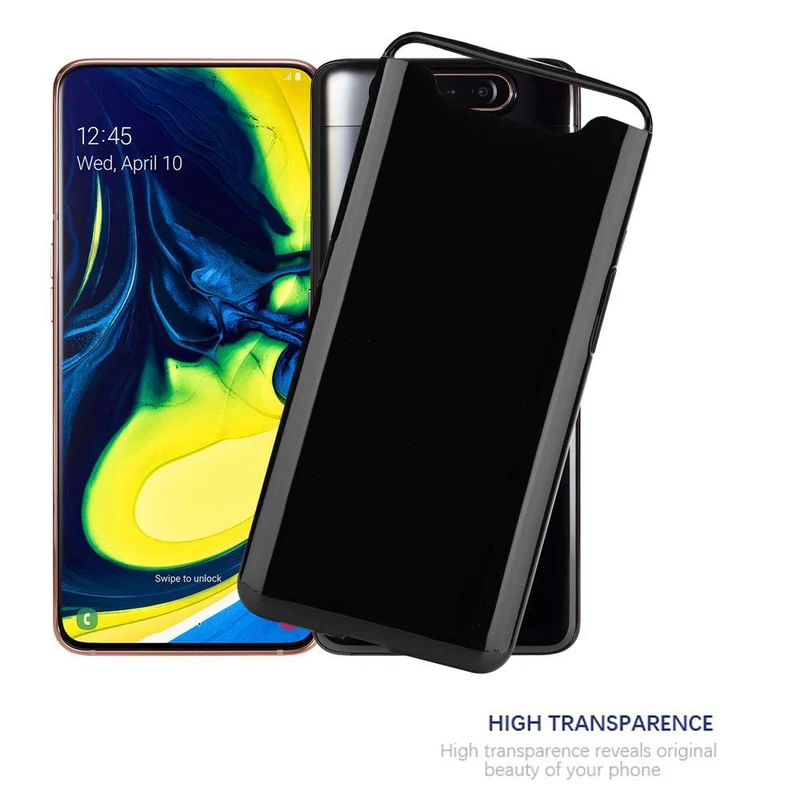 Cadorabo Hülle kompatibel mit Samsung Galaxy A80 / A90 4G Schutzhülle aus flexiblem TPU Silikon