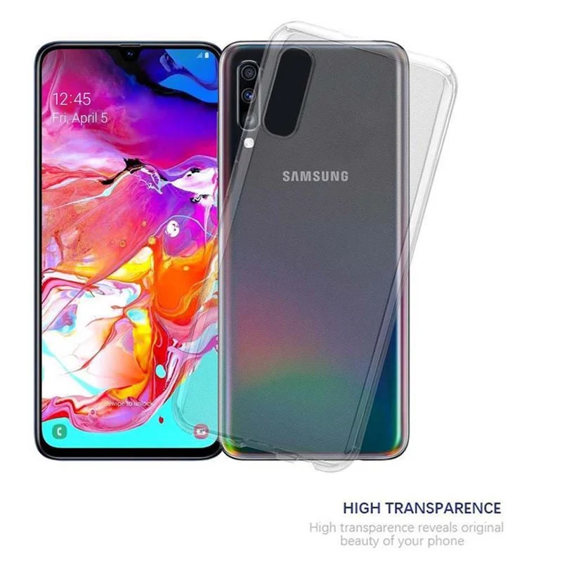 Cadorabo Hülle kompatibel mit Samsung Galaxy A70 / A70s Schutzhülle aus flexiblem TPU Silikon