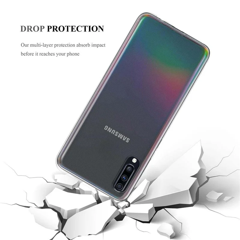 Cadorabo Hülle kompatibel mit Samsung Galaxy A70 / A70s Schutzhülle aus flexiblem TPU Silikon