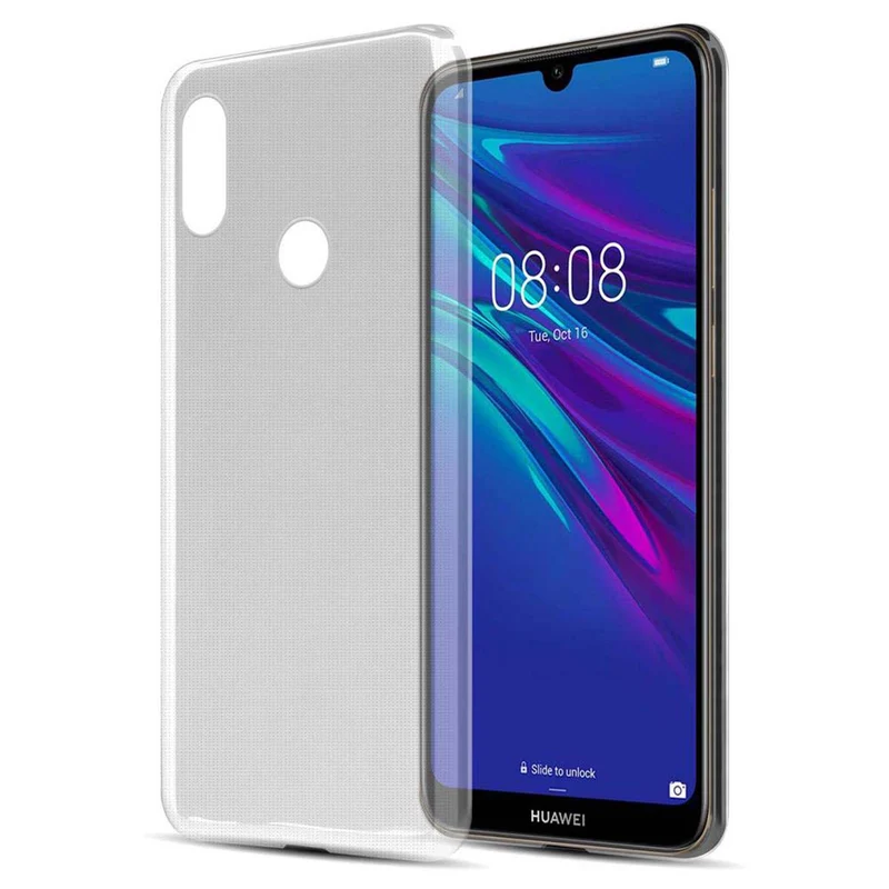 Cadorabo Hülle kompatibel mit Huawei Y6 2019 Schutzhülle aus flexiblem TPU Silikon