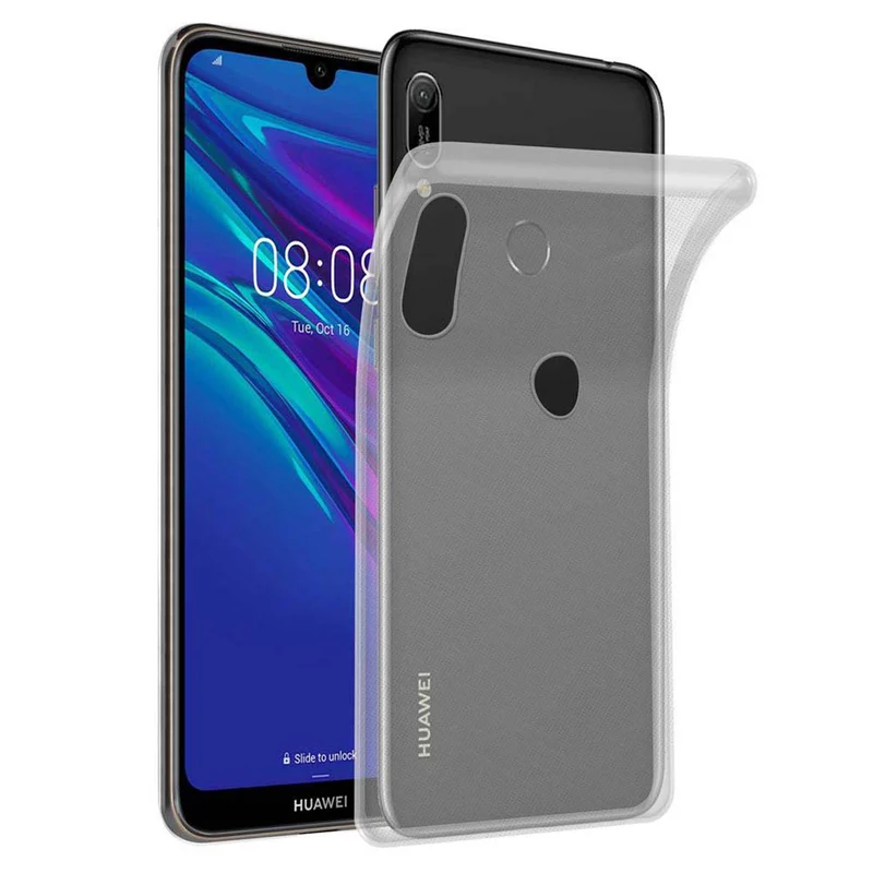 Cadorabo Hülle kompatibel mit Huawei Y6 2019 Schutzhülle aus flexiblem TPU Silikon