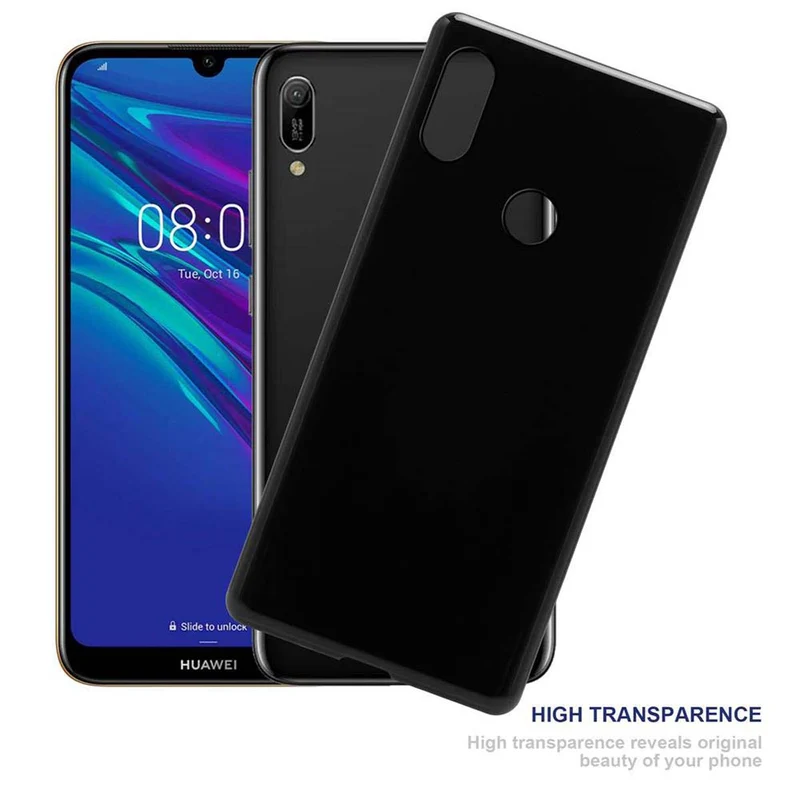 Cadorabo Hülle kompatibel mit Huawei Y6 2019 Schutzhülle aus flexiblem TPU Silikon