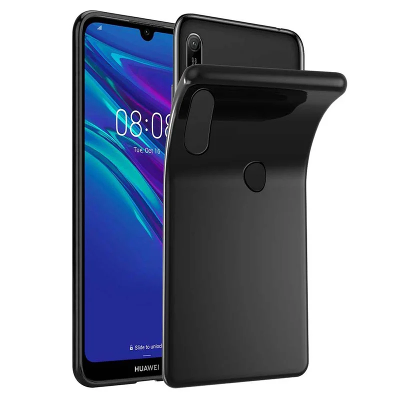 Cadorabo Hülle kompatibel mit Huawei Y6 2019 Schutzhülle aus flexiblem TPU Silikon