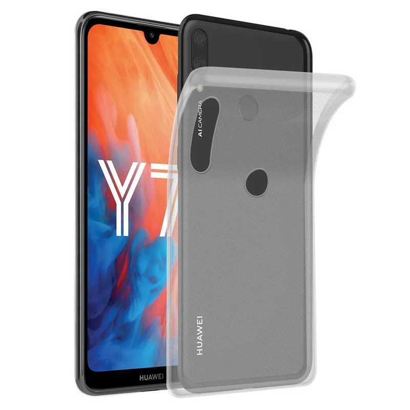 Cadorabo Hülle kompatibel mit Huawei Y7 2019 / Y7 PRIME 2019 Schutzhülle aus flexiblem TPU Silikon