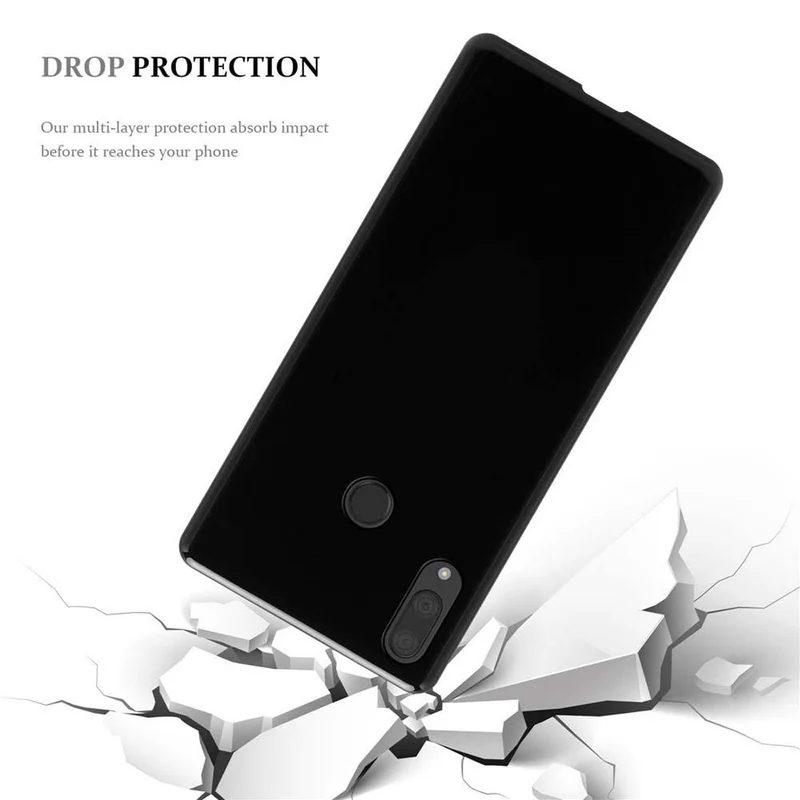 Cadorabo Hülle kompatibel mit Huawei Y7 2019 / Y7 PRIME 2019 Schutzhülle aus flexiblem TPU Silikon