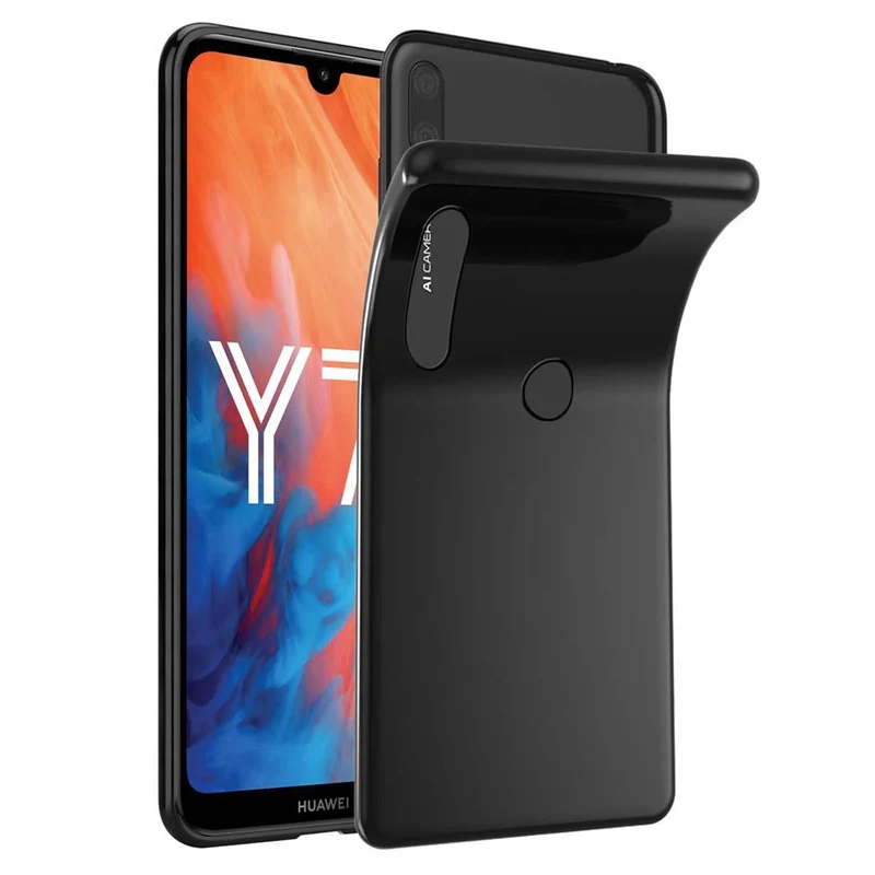 Cadorabo Hülle kompatibel mit Huawei Y7 2019 / Y7 PRIME 2019 Schutzhülle aus flexiblem TPU Silikon