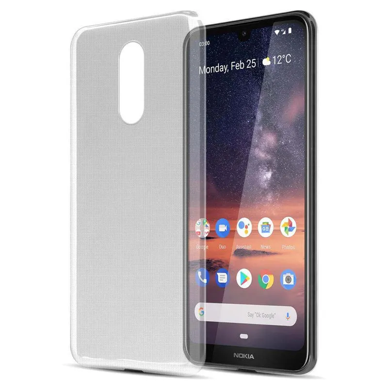 Cadorabo Hülle kompatibel mit Nokia 3,2 Schutzhülle aus flexiblem TPU Silikon