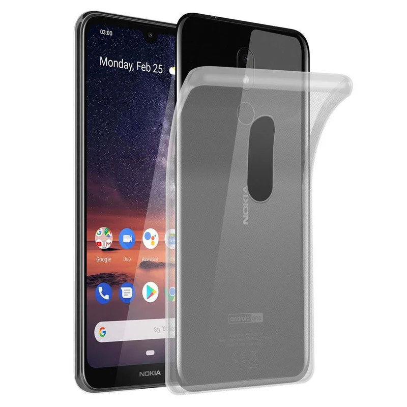 Cadorabo Hülle kompatibel mit Nokia 3,2 Schutzhülle aus flexiblem TPU Silikon