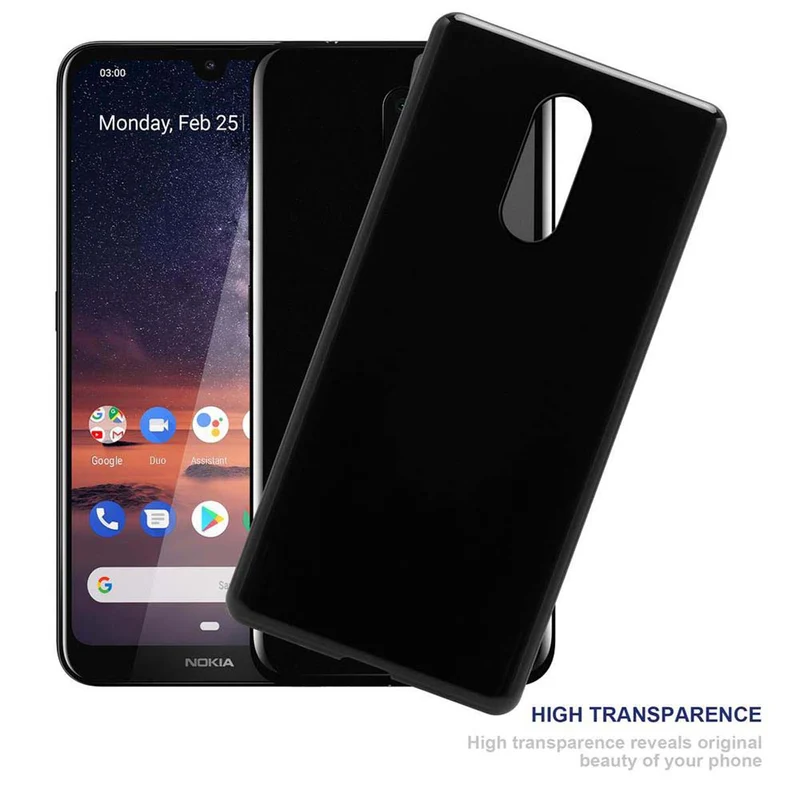 Cadorabo Hülle kompatibel mit Nokia 3,2 Schutzhülle aus flexiblem TPU Silikon