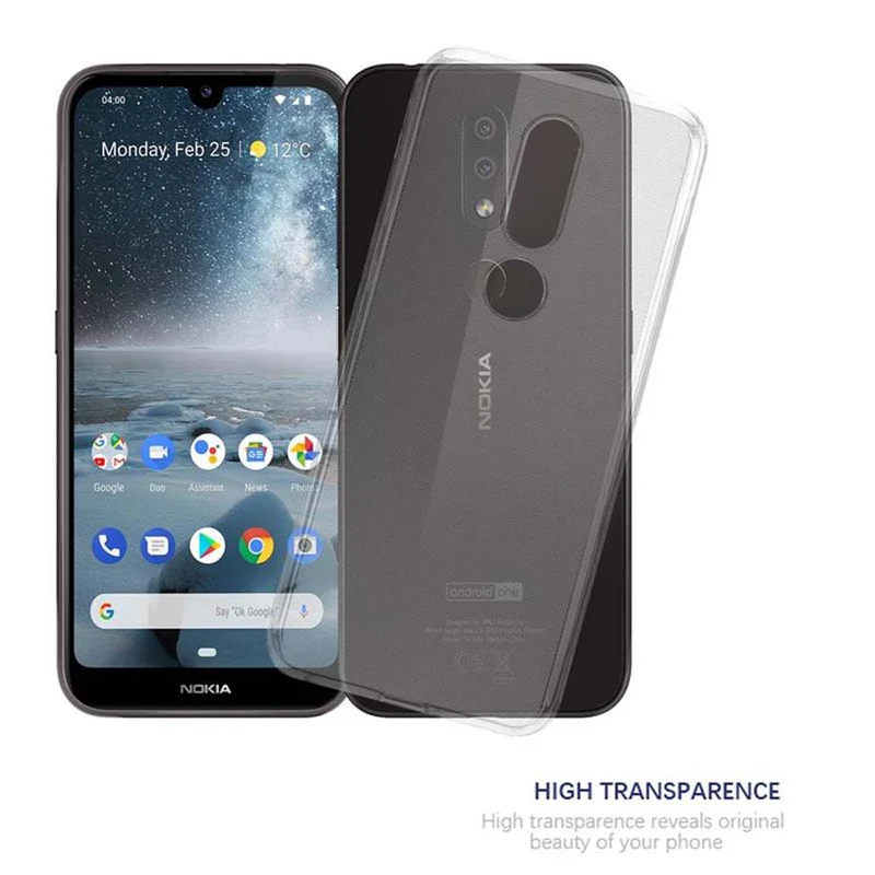 Cadorabo Hülle kompatibel mit Nokia 4,2 Schutzhülle aus flexiblem TPU Silikon