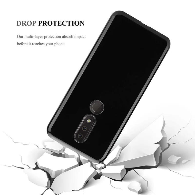 Cadorabo Hülle kompatibel mit Nokia 4,2 Schutzhülle aus flexiblem TPU Silikon