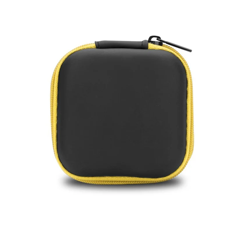 Cadorabo Kopfhörer Aufbewahrungsbox Eckige Robuste Tasche aus formstabilem Stoff mit Netzfach und Reißverschluss für Headset, In-Ear Headphone und vieles mehr