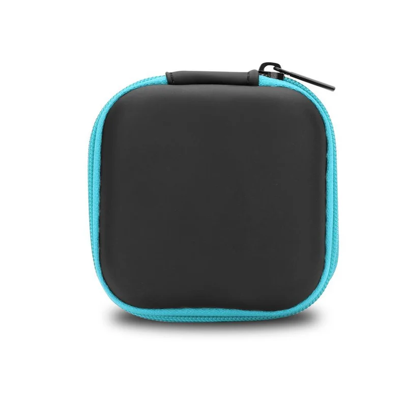 Cadorabo Kopfhörer Aufbewahrungsbox Eckige Robuste Tasche aus formstabilem Stoff mit Netzfach und Reißverschluss für Headset, In-Ear Headphone und vieles mehr