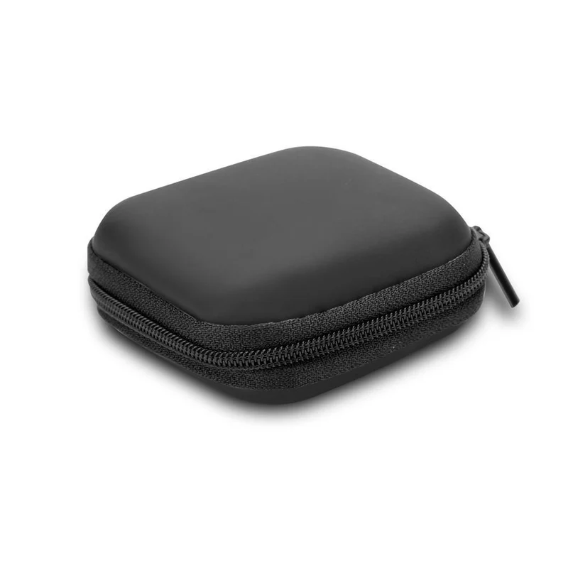 Cadorabo Kopfhörer Aufbewahrungsbox Eckige Robuste Tasche aus formstabilem Stoff mit Netzfach und Reißverschluss für Headset, In-Ear Headphone und vieles mehr