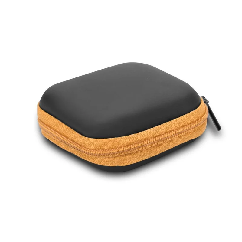 Cadorabo Kopfhörer Aufbewahrungsbox Eckige Robuste Tasche aus formstabilem Stoff mit Netzfach und Reißverschluss für Headset, In-Ear Headphone und vieles mehr