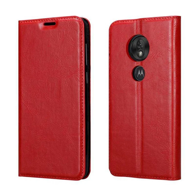 Cadorabo Hülle kompatibel mit Motorola MOTO G7 PLAY Schutzhülle mit Magnetverschluss, Standfunktion und Kartenfach