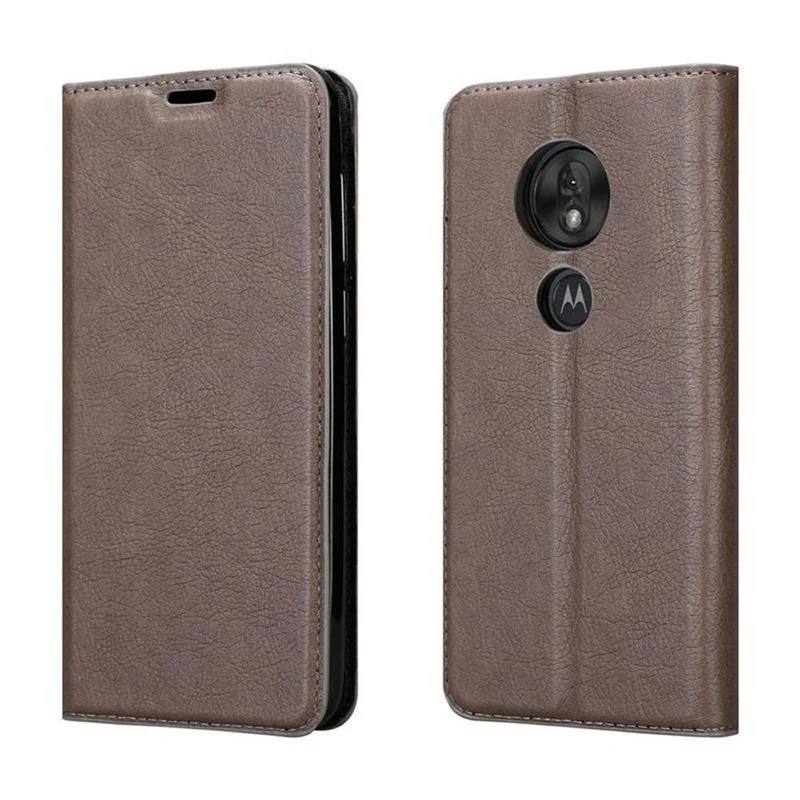 Cadorabo Hülle kompatibel mit Motorola MOTO G7 PLAY Schutzhülle mit Magnetverschluss, Standfunktion und Kartenfach