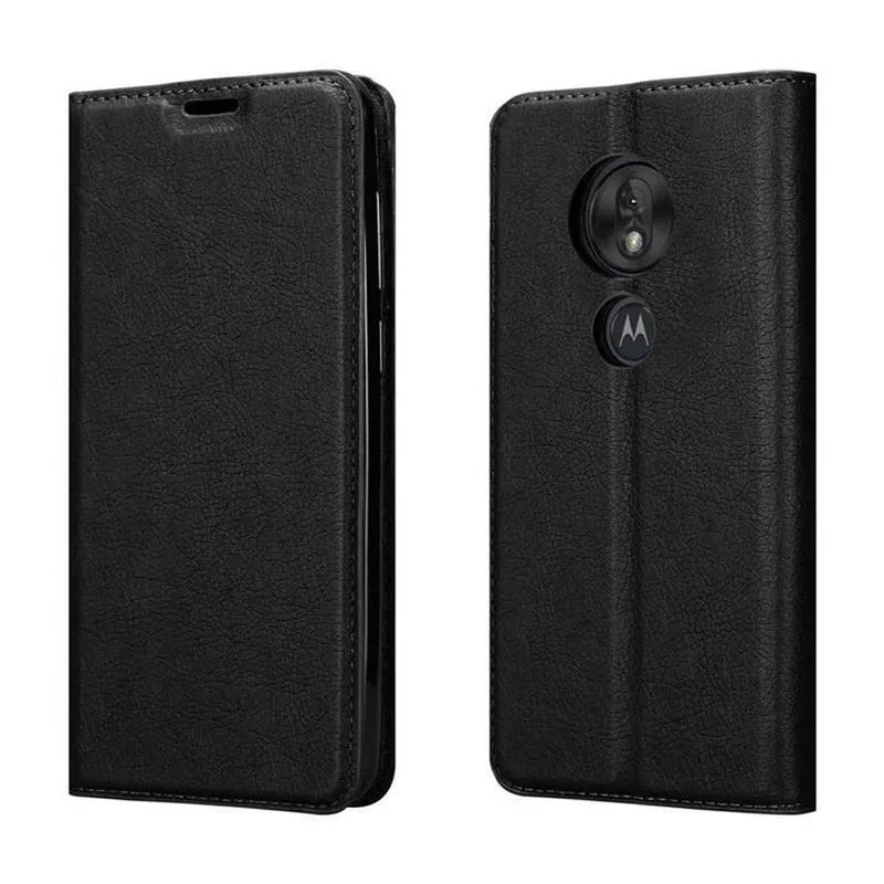 Cadorabo Hülle kompatibel mit Motorola MOTO G7 PLAY Schutzhülle mit Magnetverschluss, Standfunktion und Kartenfach