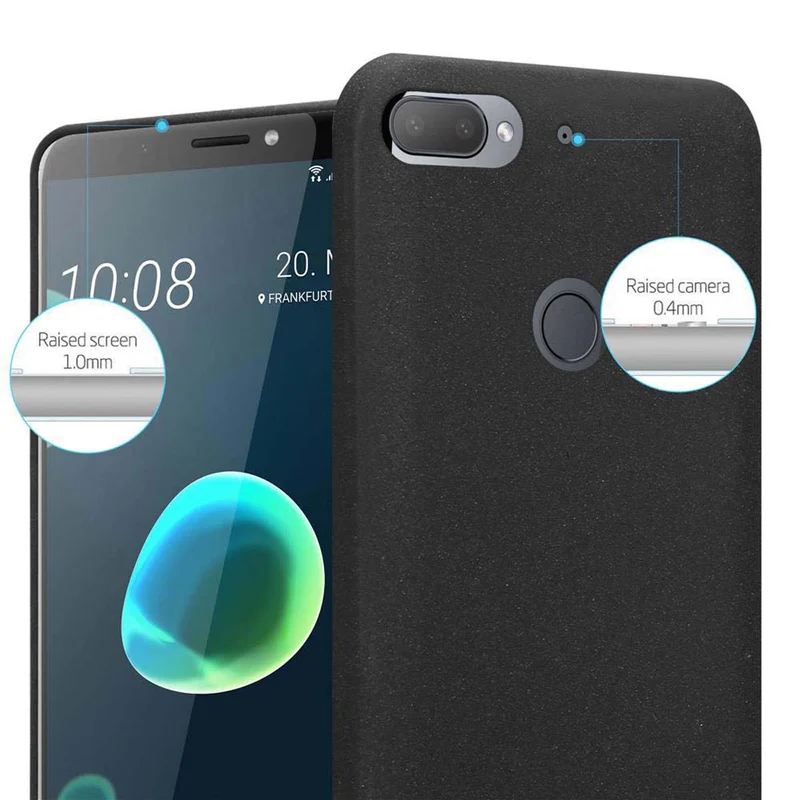 Cadorabo Hülle kompatibel mit HTC Desire 12 PLUS Schutzhülle aus flexiblem TPU Silikon