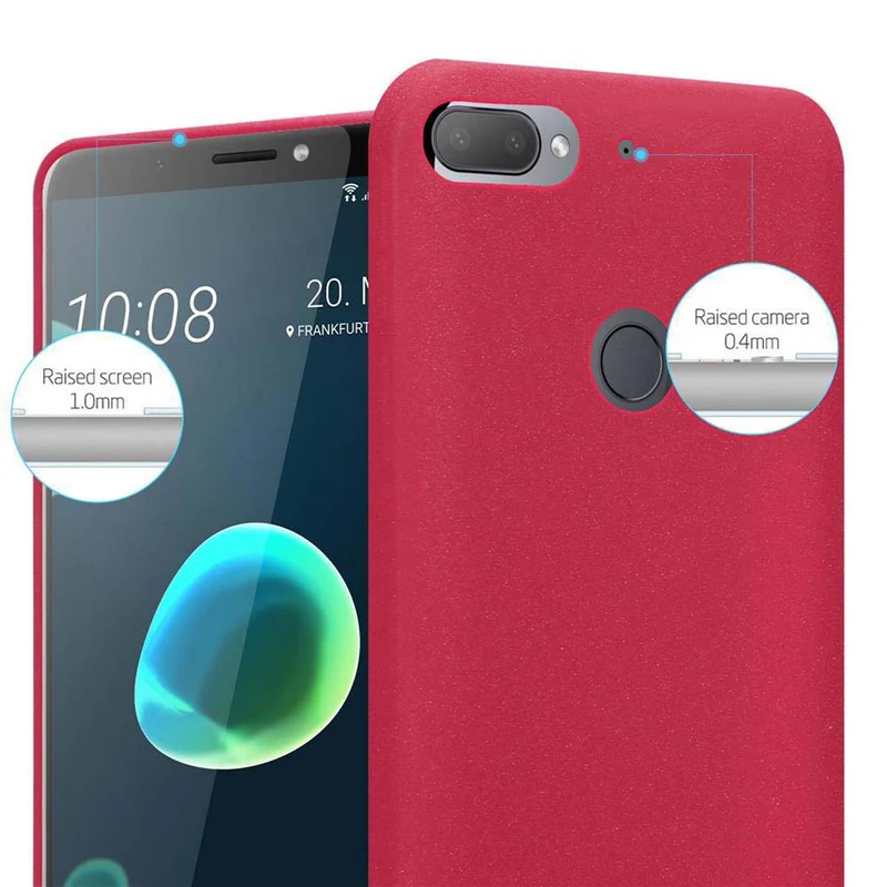 Cadorabo Hülle kompatibel mit HTC Desire 12 PLUS Schutzhülle aus flexiblem TPU Silikon