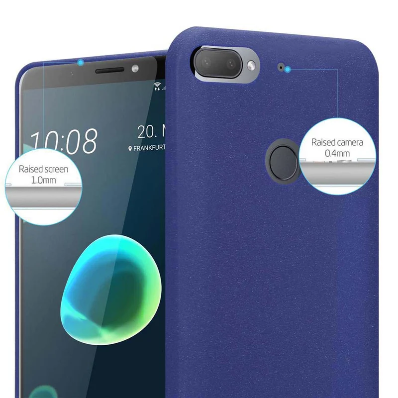Cadorabo Hülle kompatibel mit HTC Desire 12 PLUS Schutzhülle aus flexiblem TPU Silikon