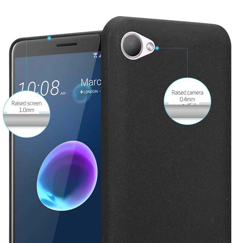 Cadorabo Hülle kompatibel mit HTC Desire 12 Schutzhülle aus flexiblem TPU Silikon