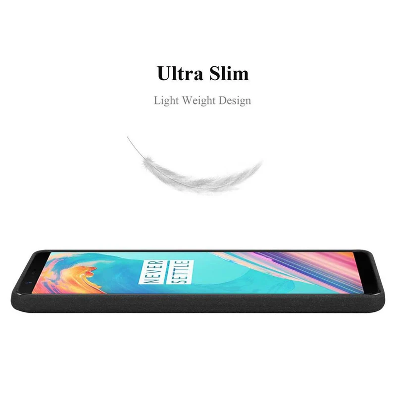 Cadorabo Hülle kompatibel mit OnePlus 5T Schutzhülle aus flexiblem TPU Silikon