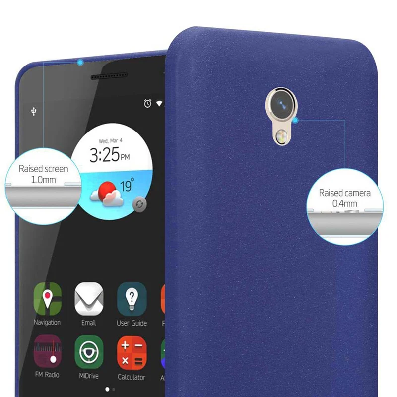 Cadorabo Hülle kompatibel mit ZTE Blade V7 Schutzhülle aus flexiblem TPU Silikon