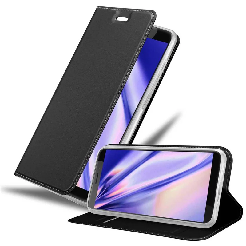 Cadorabo Hülle kompatibel mit HTC Desire 12 Schutzhülle mit Magnetverschluss, Standfunktion und Kartenfach