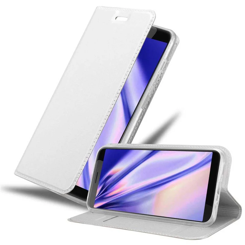 Cadorabo Hülle kompatibel mit HTC Desire 12 Schutzhülle mit Magnetverschluss, Standfunktion und Kartenfach