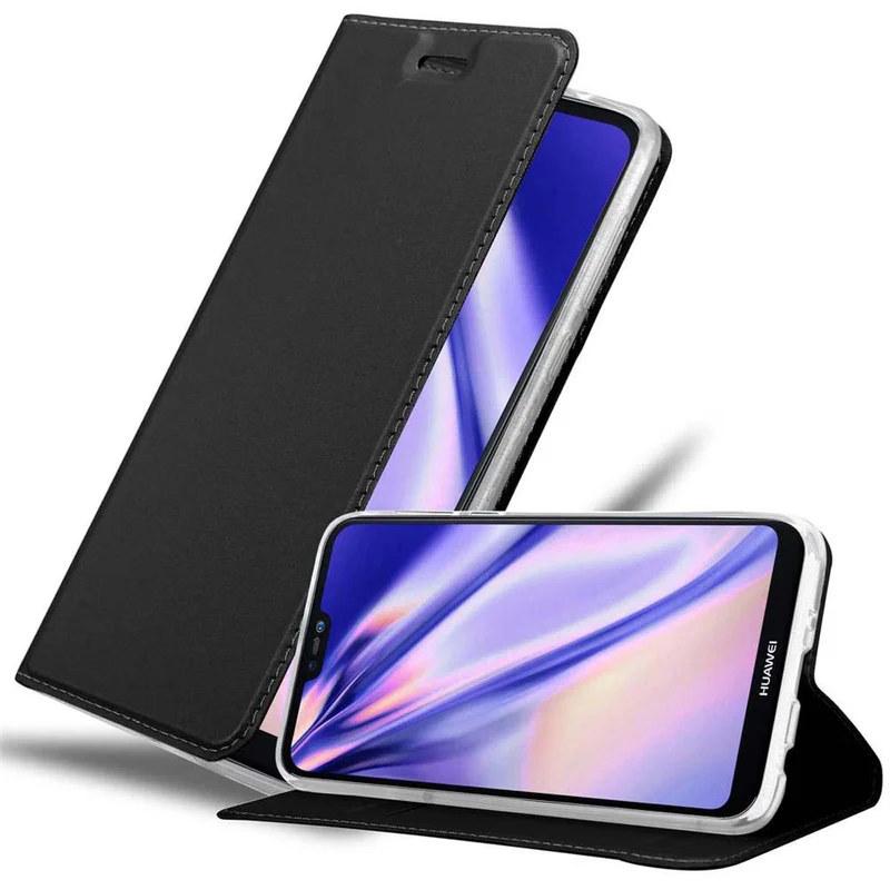 Cadorabo Hülle kompatibel mit Huawei P20 LITE 2018 / NOVA 3E Schutzhülle mit Magnetverschluss, Standfunktion und Kartenfach