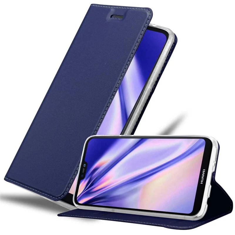 Cadorabo Hülle kompatibel mit Huawei P20 LITE 2018 / NOVA 3E Schutzhülle mit Magnetverschluss, Standfunktion und Kartenfach