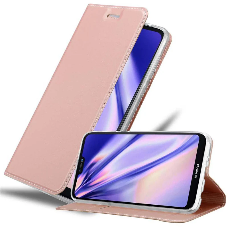 Cadorabo Hülle kompatibel mit Huawei P20 LITE 2018 / NOVA 3E Schutzhülle mit Magnetverschluss, Standfunktion und Kartenfach