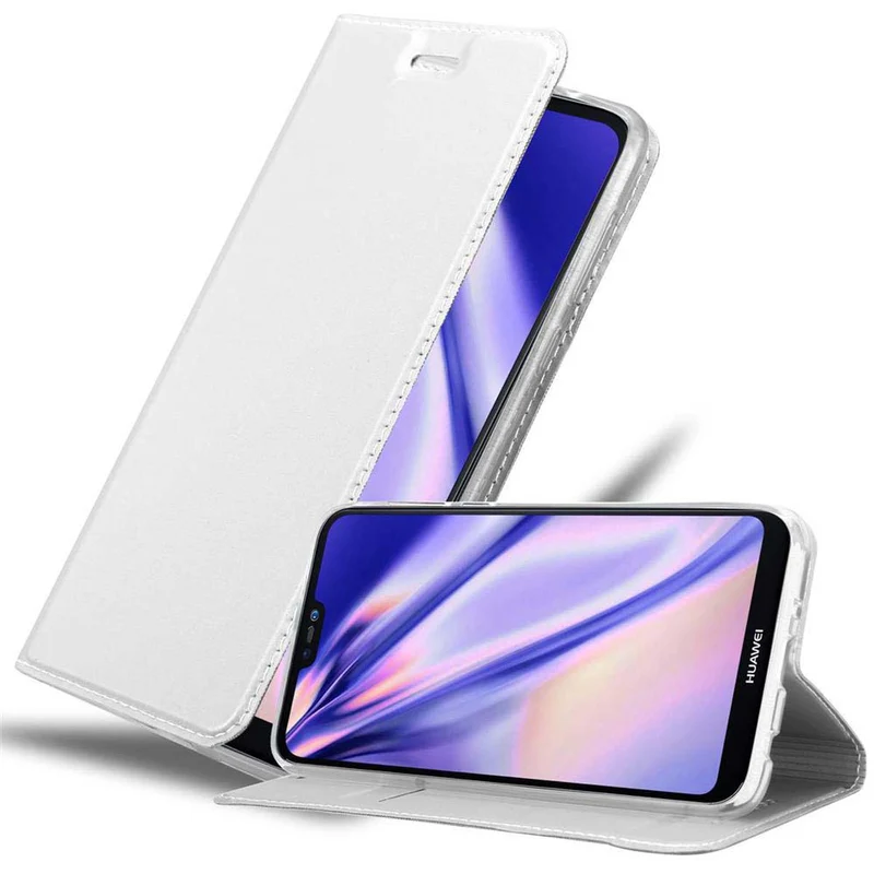 Cadorabo Hülle kompatibel mit Huawei P20 LITE 2018 / NOVA 3E Schutzhülle mit Magnetverschluss, Standfunktion und Kartenfach