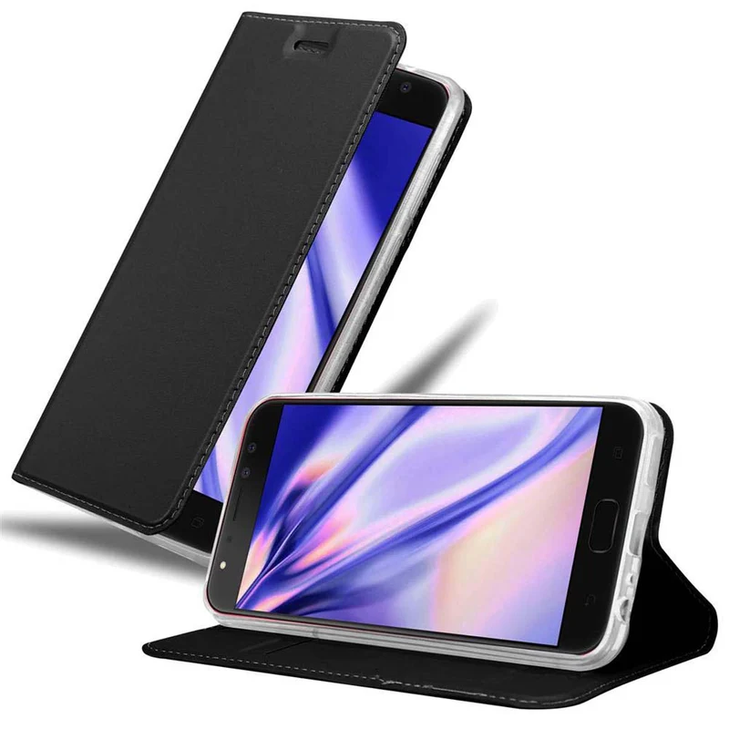 Cadorabo Hülle kompatibel mit Asus ZenFone 4 Selfie PRO Schutzhülle mit Magnetverschluss, Standfunktion und Kartenfach