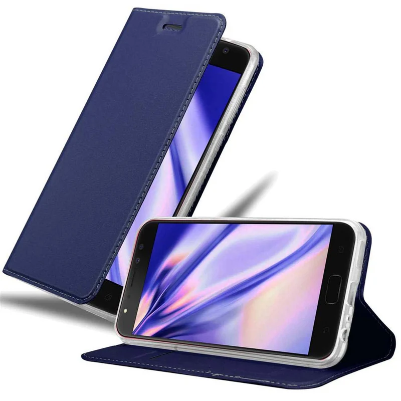 Cadorabo Hülle kompatibel mit Asus ZenFone 4 Selfie PRO Schutzhülle mit Magnetverschluss, Standfunktion und Kartenfach