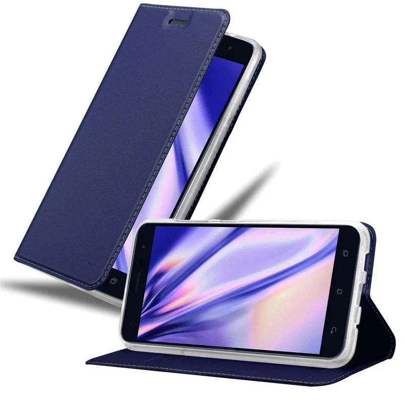 Cadorabo Hülle kompatibel mit Asus ZenFone 3 (5.5 Zoll) Schutzhülle mit Magnetverschluss, Standfunktion und Kartenfach