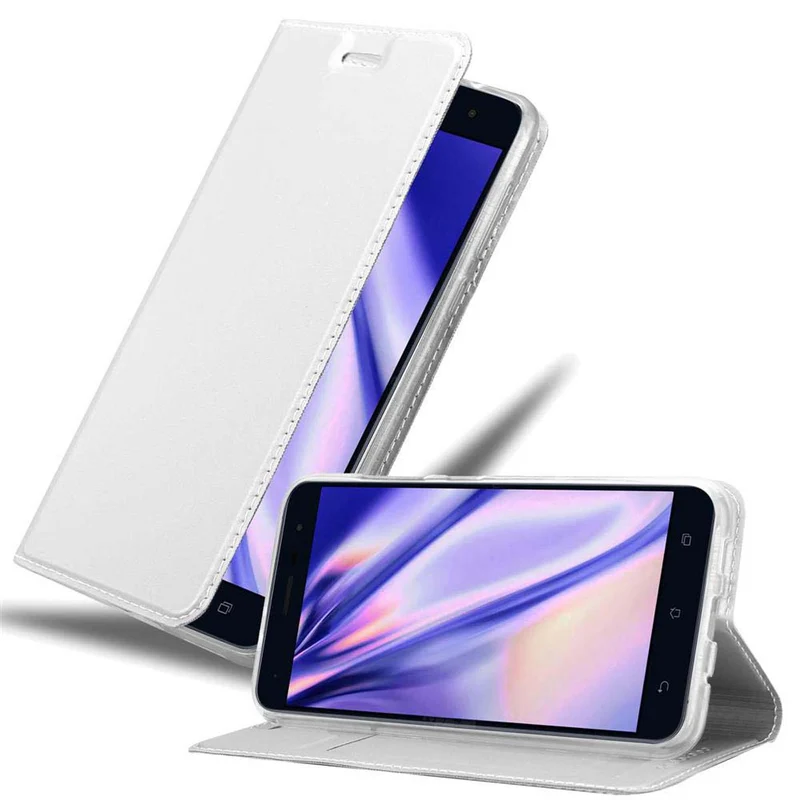 Cadorabo Hülle kompatibel mit Asus ZenFone 3 (5.5 Zoll) Schutzhülle mit Magnetverschluss, Standfunktion und Kartenfach