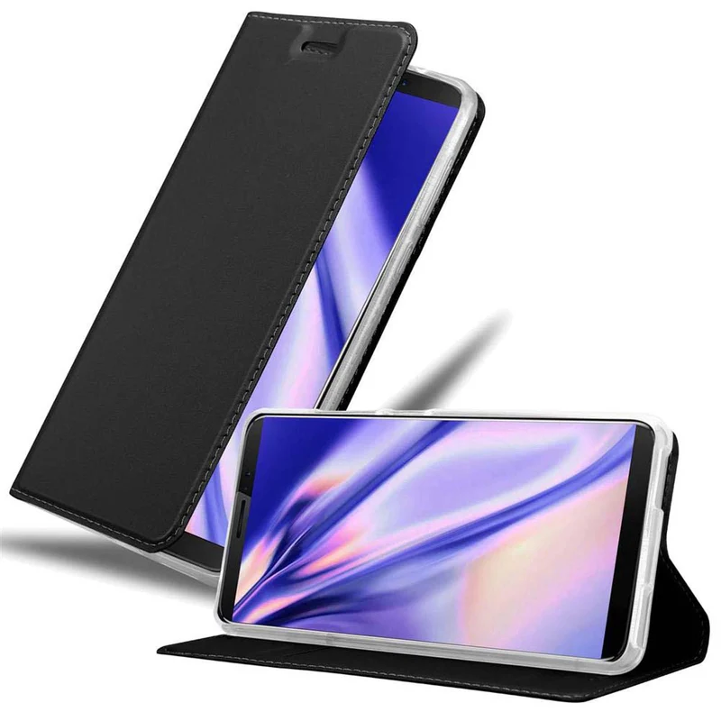 Cadorabo Hülle kompatibel mit Cubot J3 PRO Schutzhülle mit Magnetverschluss, Standfunktion und Kartenfach