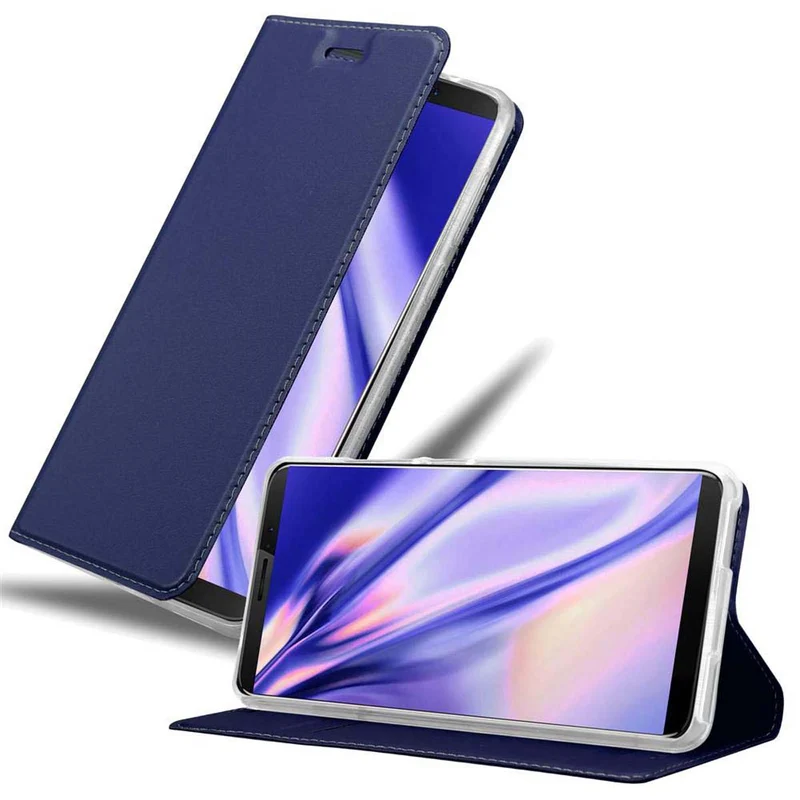 Cadorabo Hülle kompatibel mit Cubot J3 PRO Schutzhülle mit Magnetverschluss, Standfunktion und Kartenfach