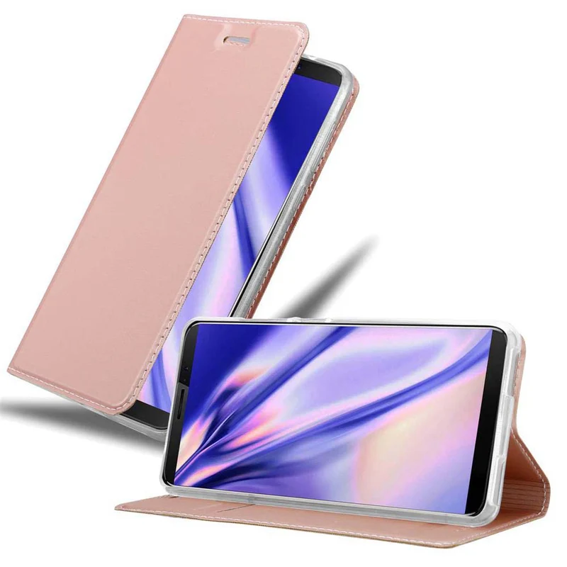 Cadorabo Hülle kompatibel mit Cubot J3 PRO Schutzhülle mit Magnetverschluss, Standfunktion und Kartenfach