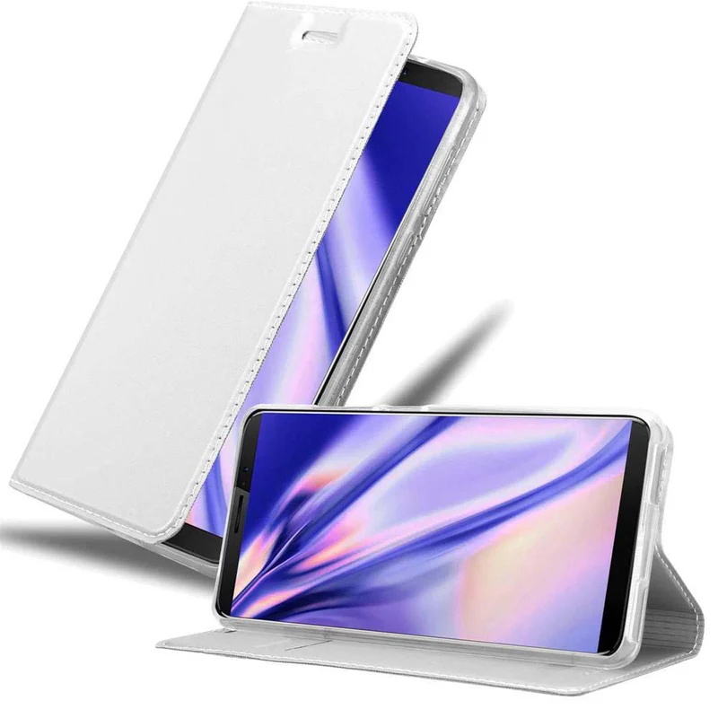 Cadorabo Hülle kompatibel mit Cubot J3 PRO Schutzhülle mit Magnetverschluss, Standfunktion und Kartenfach