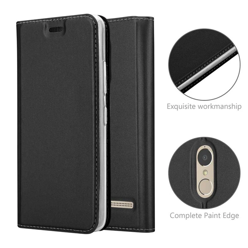 Cadorabo Hülle kompatibel mit Lenovo K6 / K6 POWER Schutzhülle mit Magnetverschluss, Standfunktion und Kartenfach