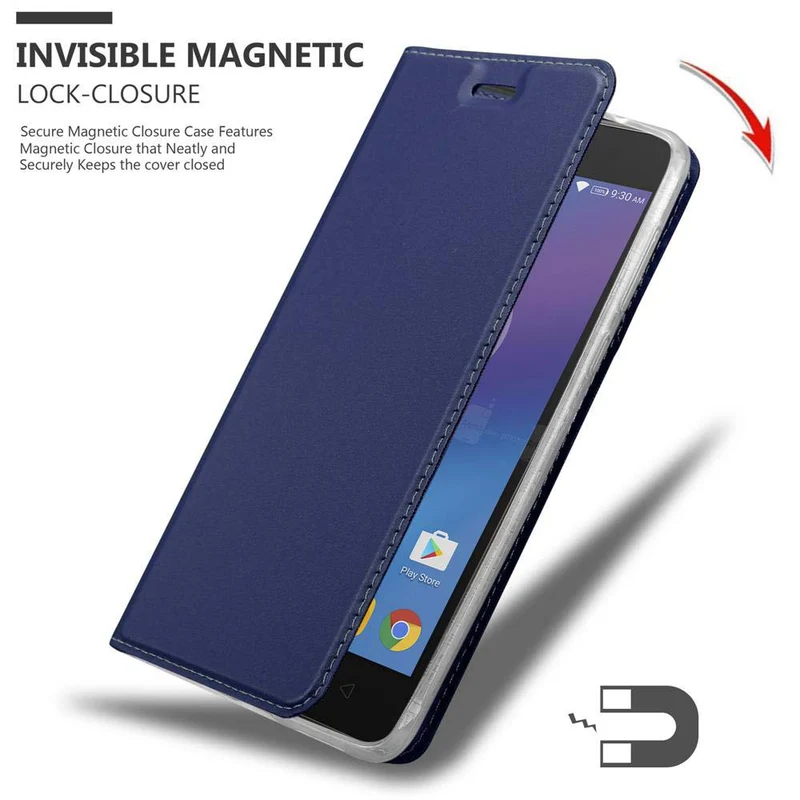 Cadorabo Hülle kompatibel mit Lenovo K6 / K6 POWER Schutzhülle mit Magnetverschluss, Standfunktion und Kartenfach
