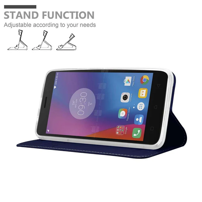 Cadorabo Hülle kompatibel mit Lenovo K6 / K6 POWER Schutzhülle mit Magnetverschluss, Standfunktion und Kartenfach