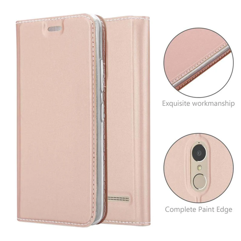Cadorabo Hülle kompatibel mit Lenovo K6 / K6 POWER Schutzhülle mit Magnetverschluss, Standfunktion und Kartenfach