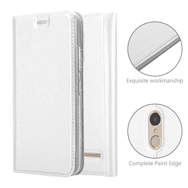 Cadorabo Hülle kompatibel mit Lenovo K6 / K6 POWER Schutzhülle mit Magnetverschluss, Standfunktion und Kartenfach