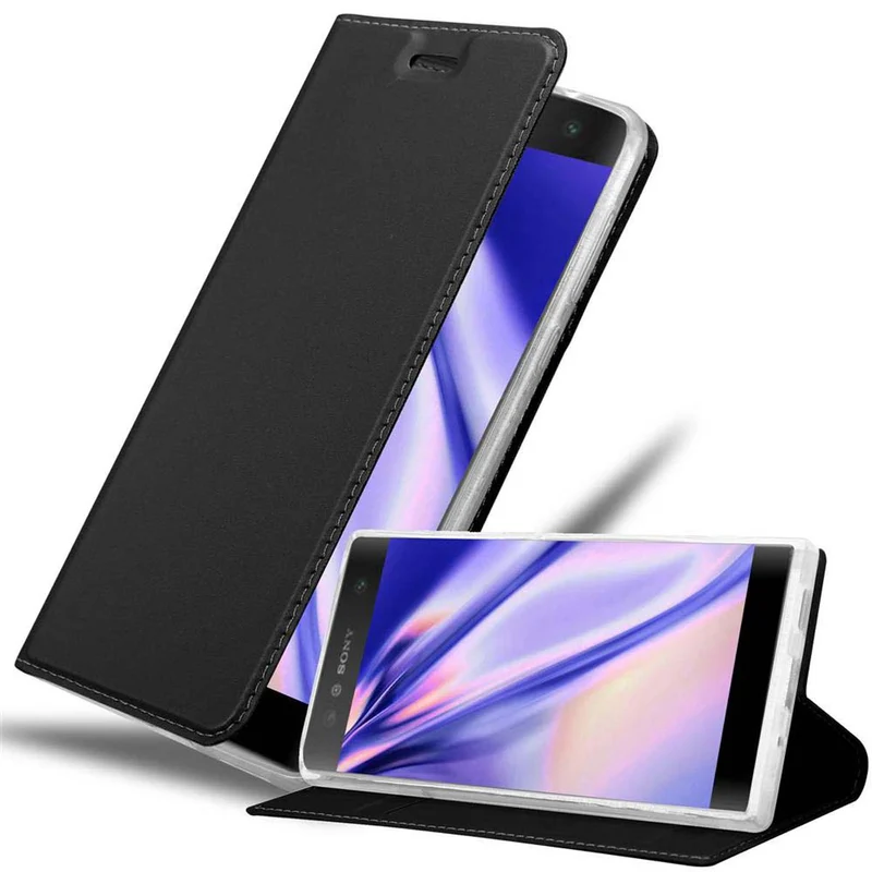 Cadorabo Hülle kompatibel mit Sony Xperia XA2 Schutzhülle mit Magnetverschluss, Standfunktion und Kartenfach