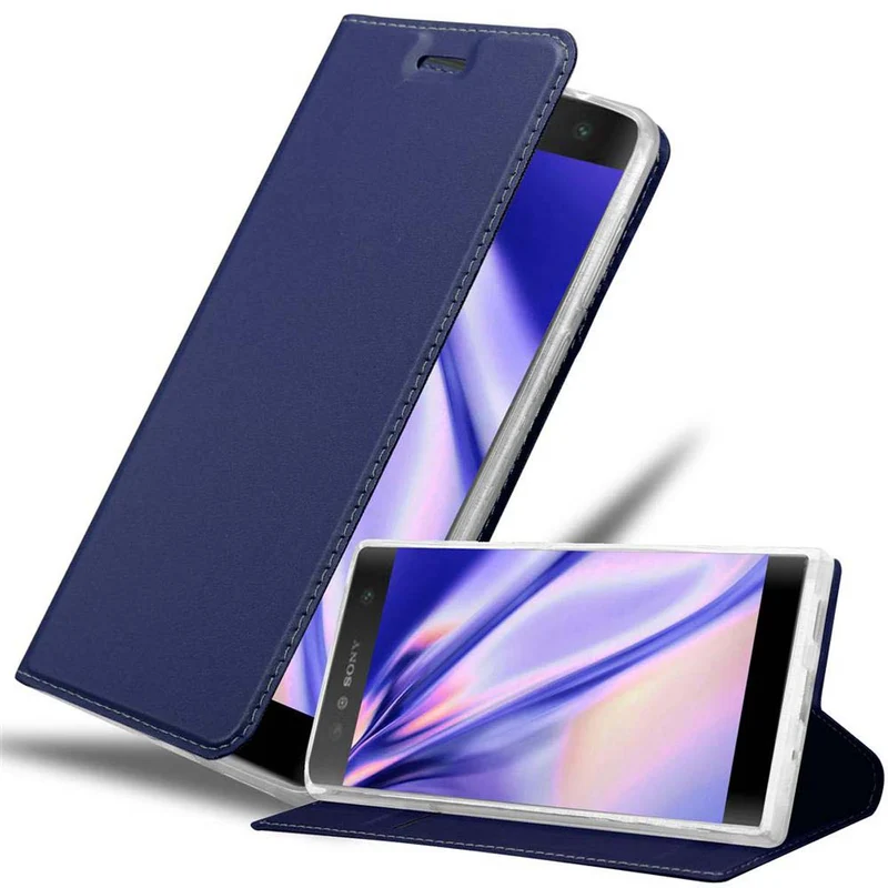 Cadorabo Hülle kompatibel mit Sony Xperia XA2 Schutzhülle mit Magnetverschluss, Standfunktion und Kartenfach